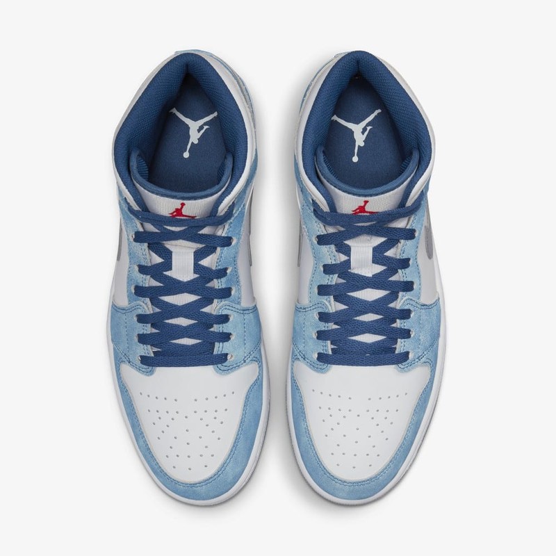 Nike air jordan 1 clearance blue suede